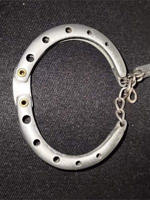 Handcuff bracelet stainless steel like new unisex