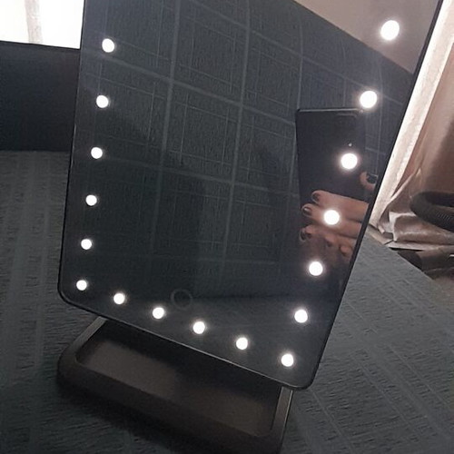 Cristian Artesio portable mirror with LED light, like new