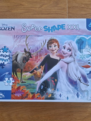 Frozen Super Shape XXL puzzle like new, 60 pieces, age 4+