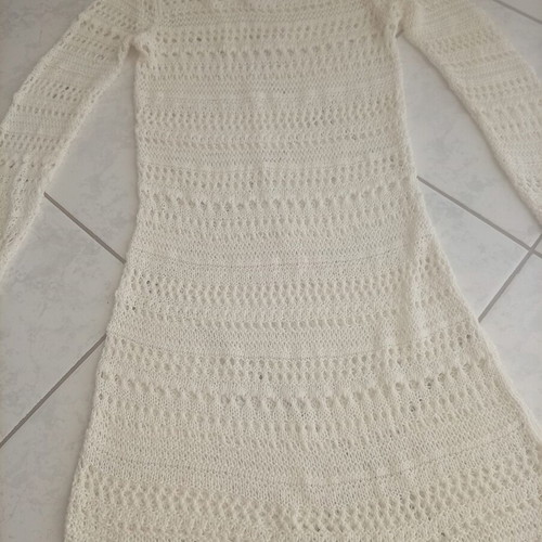 H&M beachwear dress, white, size S