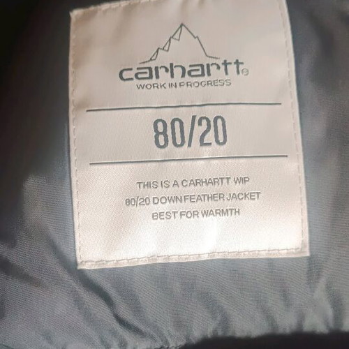 Carhartt down jacket like new size M black