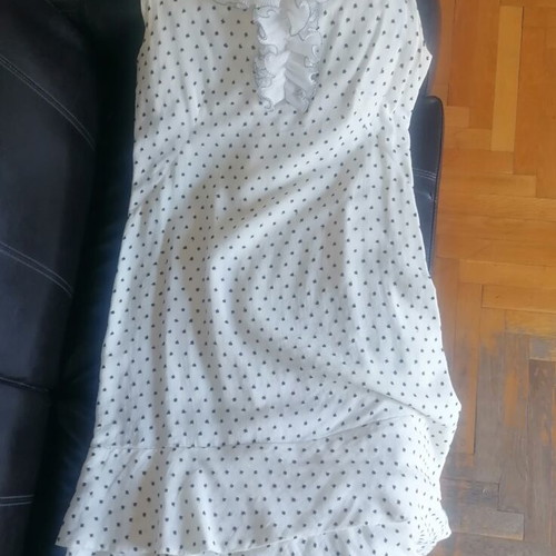 Vintage white sewn summer dress used