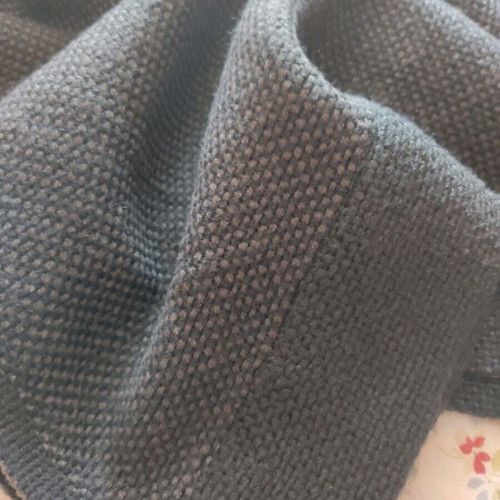 IKEA throw used, anthracite with knitted pattern 180x120 cm