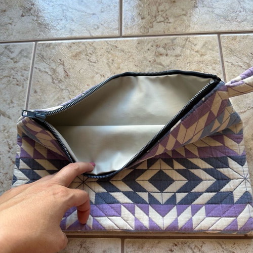 Bleecker & Love wristlet like new, waterproof lining, large size