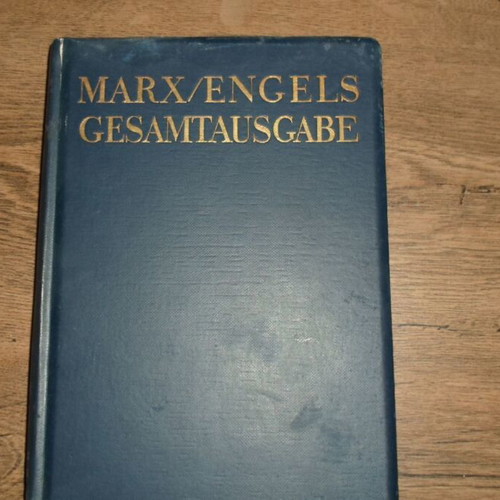 Marx Engels Gesamtausgabe Volume 3 German edition