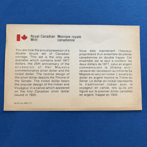 1977 Canada Double Dollar Specimen Set like new