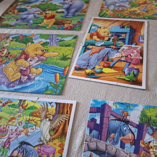 Disney Puzzle Winnie the Pooh 10 in 1 set like new