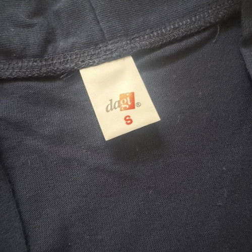 Men's robe S navy blue like new, thin cotton