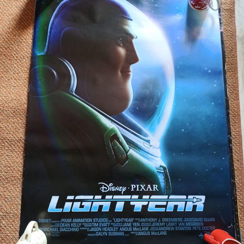 Lightyear poster used, size 98×68, gift two additional posters