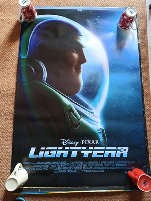 Lightyear poster used, size 98×68, gift two additional posters