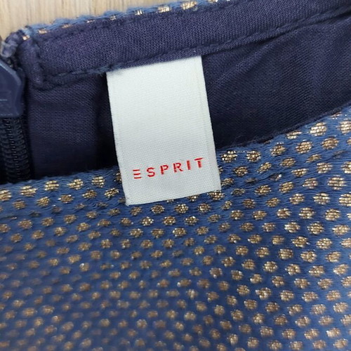 Esprit dress blue royal with gold, like new, for 3-year-old girl