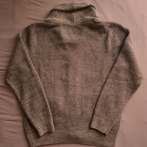 Funky Buddha men's knitted cardigan, gray, XXL