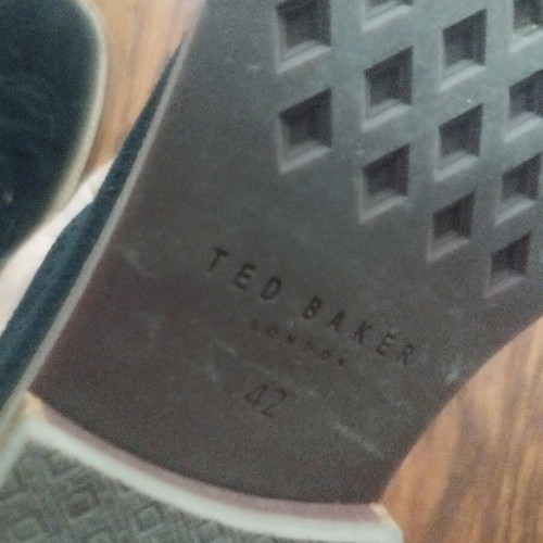 Ted Baker men's leather suede dress shoes blue, like new