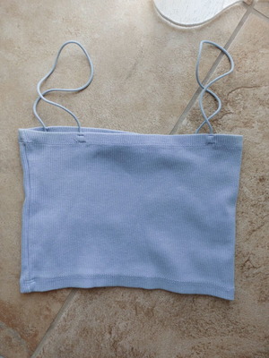 Zara croptop medium blue like new
