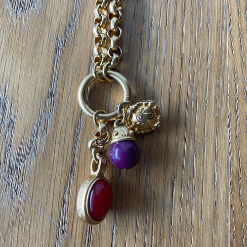 Christian Dior necklace new, vintage gold color