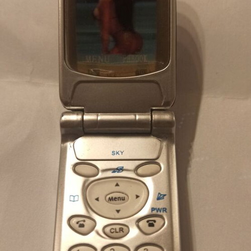 Mobile-shaped lighter used, needs refilling