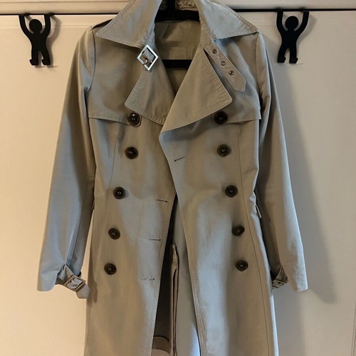 Women's trench coat Atos Lombardini used, gray, size S