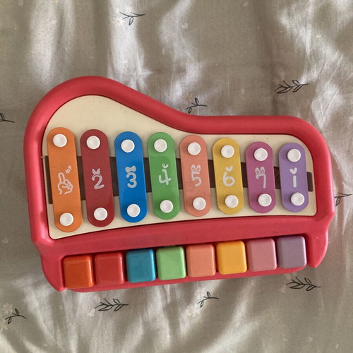 Musical toy with metallophone and piano like new
