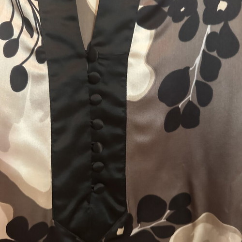 Zara Woman Luxury Silk Blend Floral Tunic Blouse like new