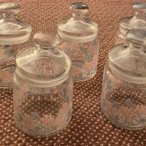 Luminarc French jars new, pack of 5, 18 cm height