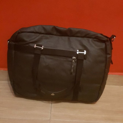 QWENSTION office bag new, leather, waterproof with compartments