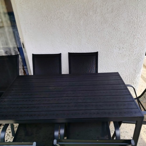 Balcony table with 6 chairs
