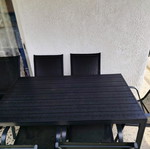 Balcony table with 6 chairs