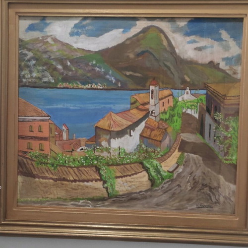 Painting by K. Fatouros used 68x60 canvas on wood