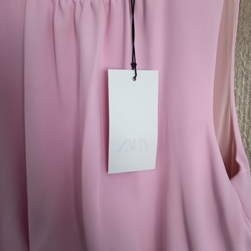 Zara dress size M new pink with tag