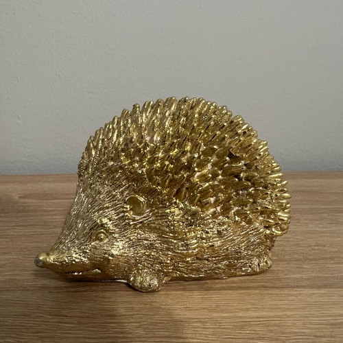 Decorative hedgehog gold color new