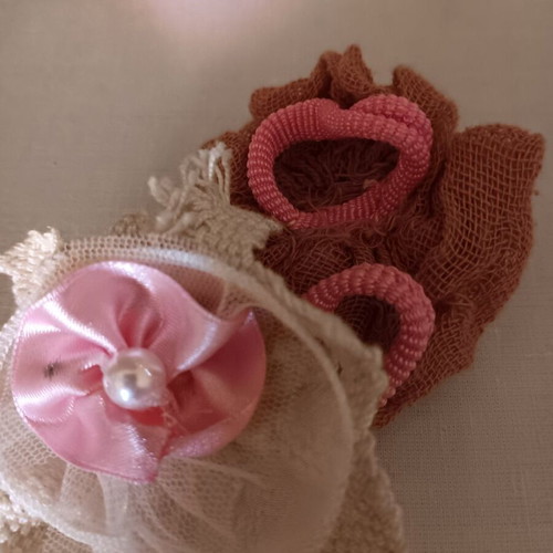 Handmade children's hair accessories like new, set of 2 pieces