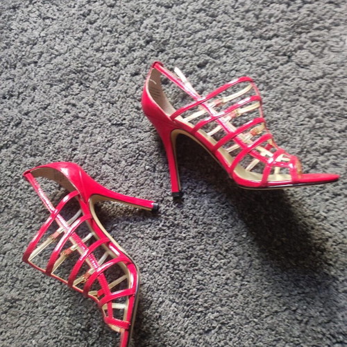 Guess red sandals used, size 38, heels