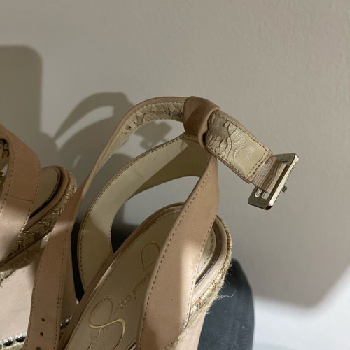 Platforms like new, chic and elegant, 14cm heel, size 38