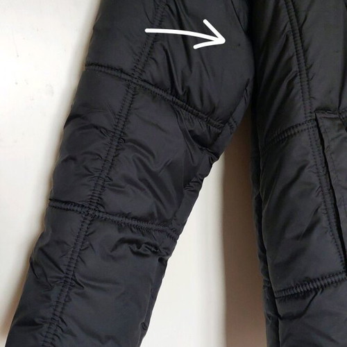 Black jacket XXXL like new with hood and rhinestones