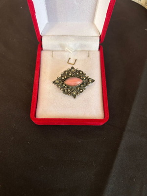 Vintage silver brooch used