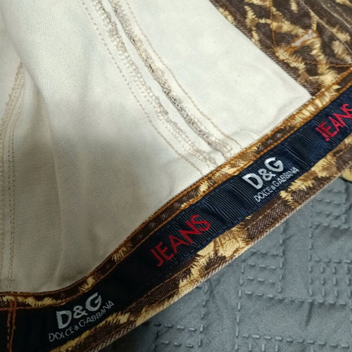 Dolce & Gabbana denim jacket animal print like new