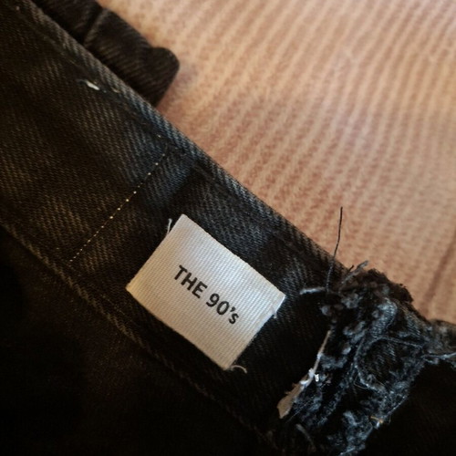 Wide leg jean Bershka black like new, size M/38/10
