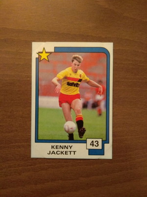 Panini Soccer Superstars 1988 Card No43 Kenny Jackett used