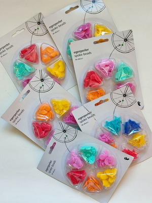 Bicycle decorations new, 165 colorful hearts and 33 stars