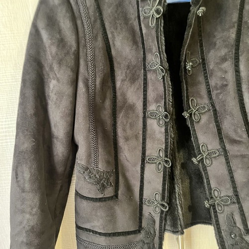 Zara short coat like new, black, size small