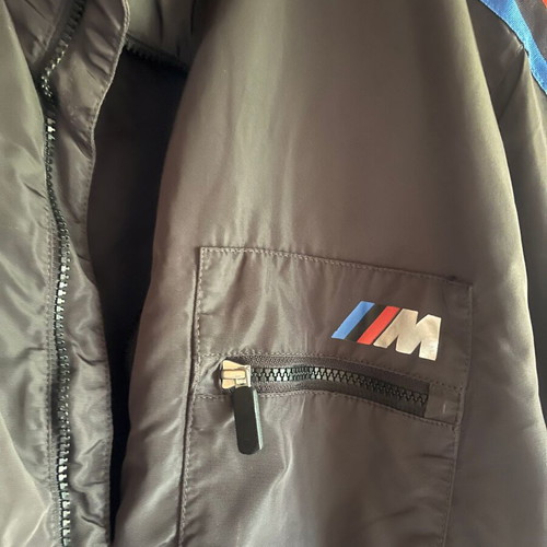 BMW Motorsport Jacket like new, black with red and blue stripes, 3XL