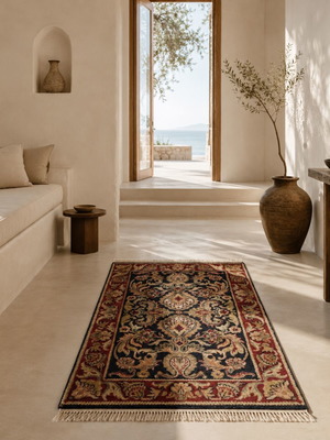 Handmade Persian wool rug like new, warm tones 1.70x0.90 m