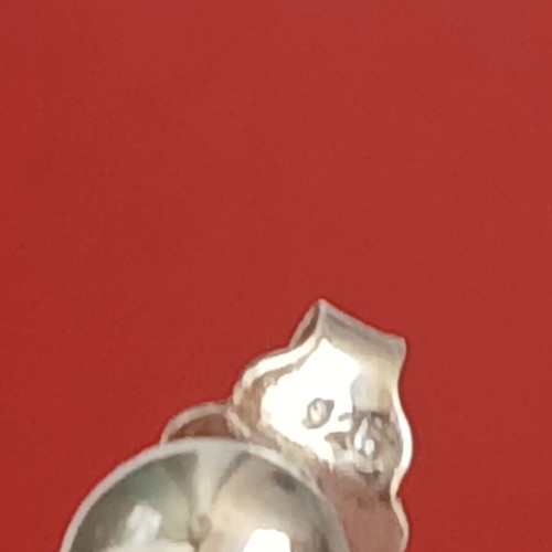 925 silver set with 11 cm earrings and 44 cm chain