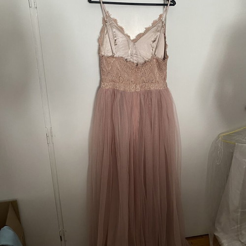 Instyle Shop dress, beige and pink, size M