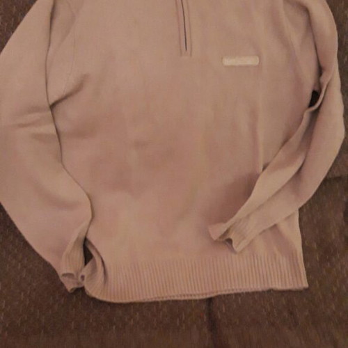 Knitted men's sweater beige like new, size L