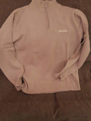 Knitted men's sweater beige like new, size L