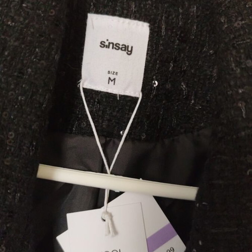 Black short jacket Sinsay new, size M