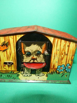 Fino tin money box used, missing bottom lid