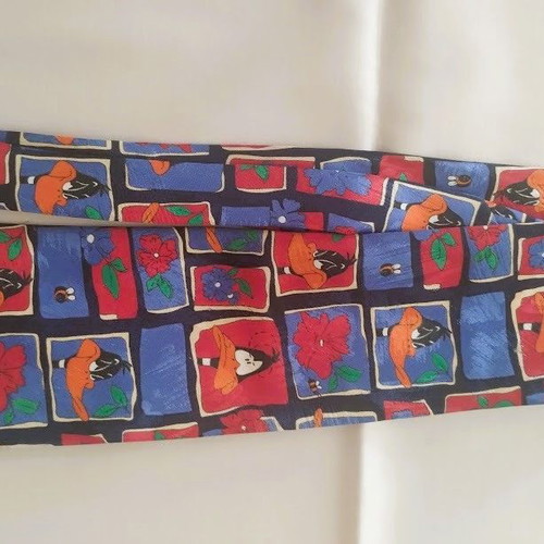 Marks & Spencer tie with Daffy Duck pattern like new, multicolor