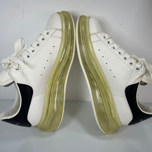 Alexander McQueen Oversized Sneakers Size 37 Like New, White Leather
